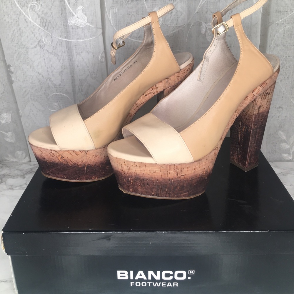 Beige Bianco Heels size 8